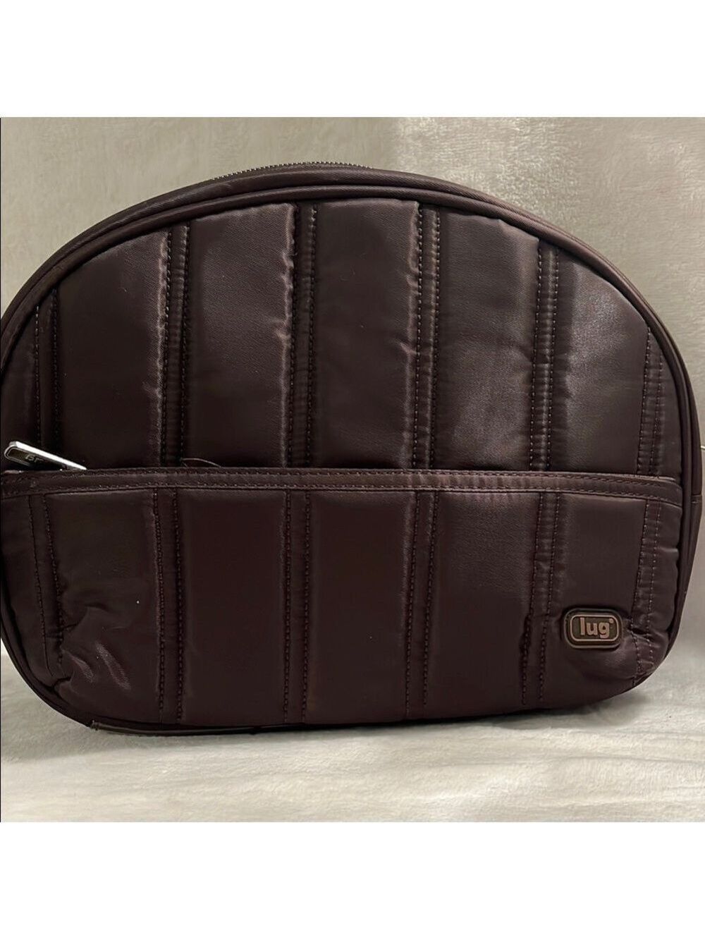 Lug Quilted Brown Organizer Pouch